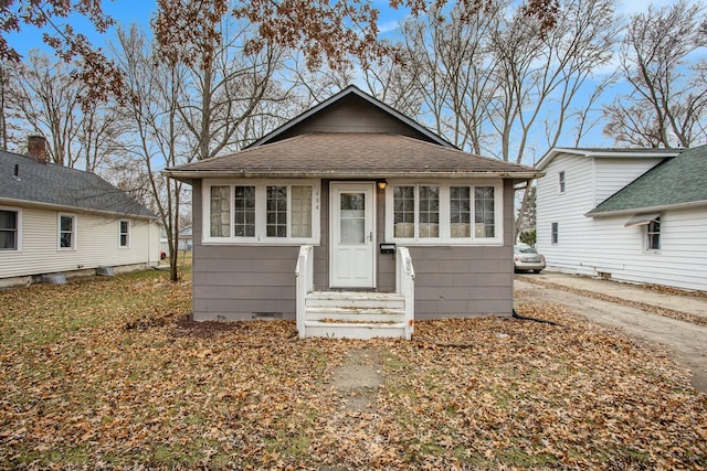 view of bungalow