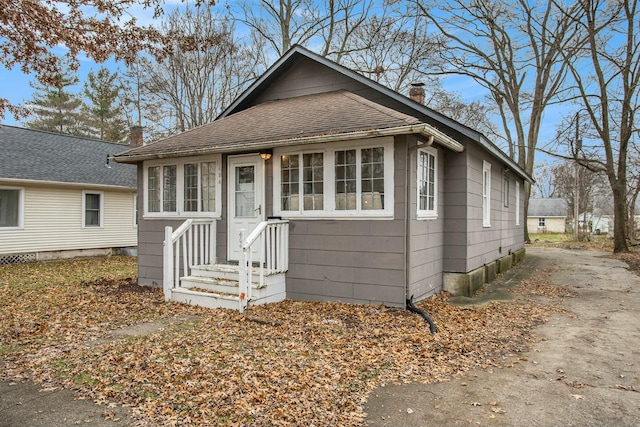 view of bungalow-style home