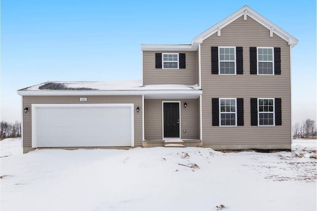 view of front of house featuring a garage