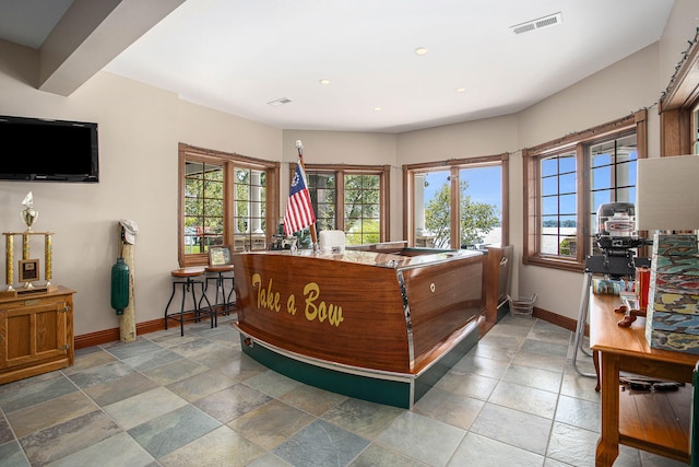 view of reception area