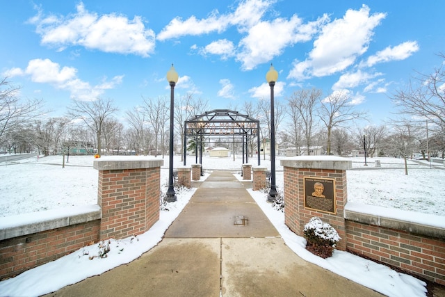 surrounding community with a gazebo