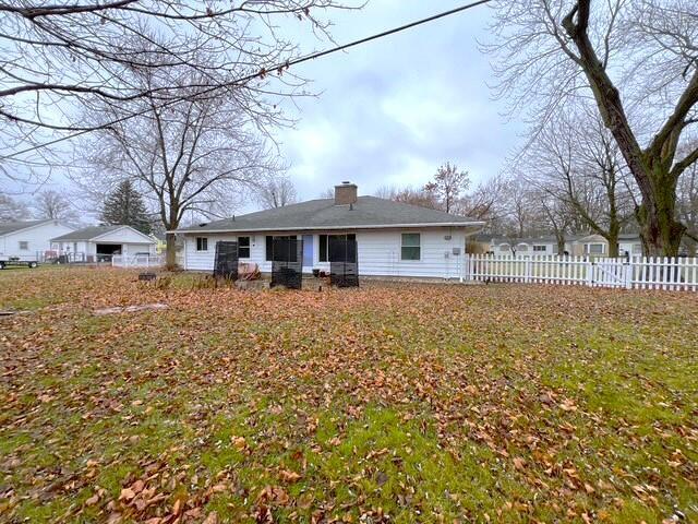 view of rear view of property