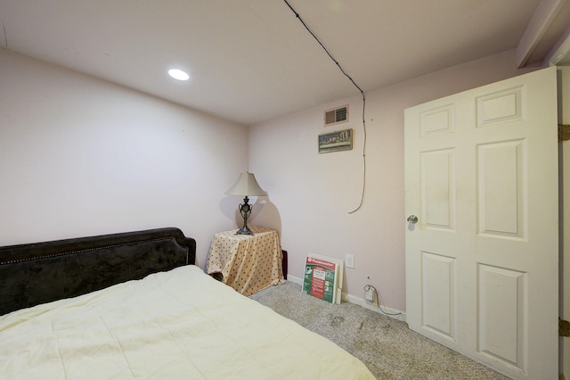 bedroom featuring carpet floors