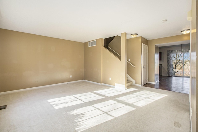 view of carpeted empty room