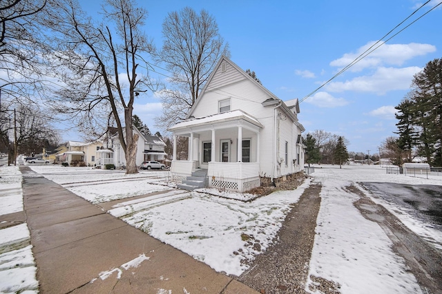 view of front of house with a porch