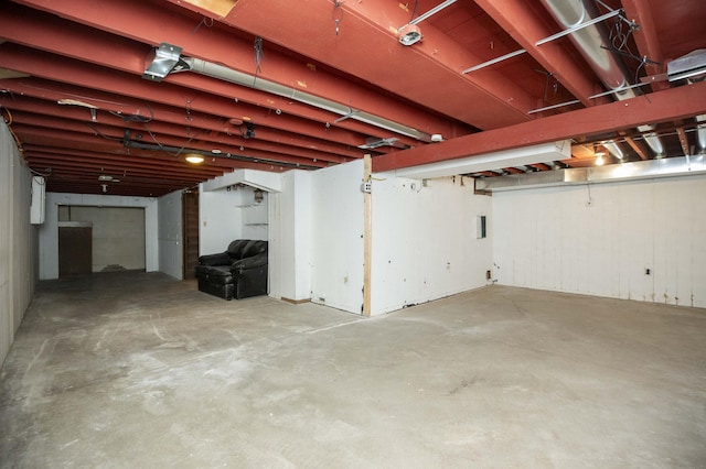 view of basement