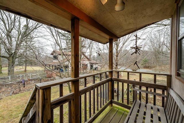 view of wooden terrace