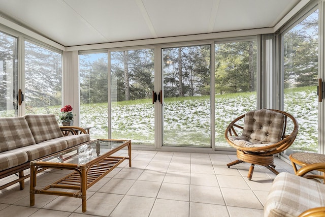 sunroom featuring plenty of natural light