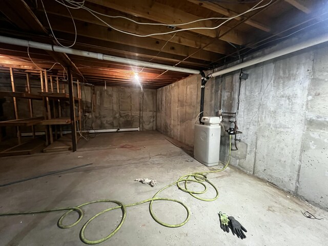 view of basement