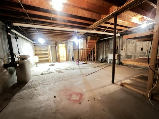 view of basement