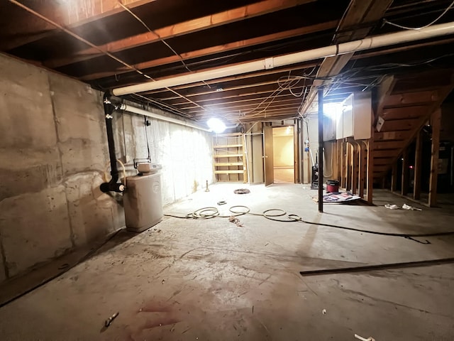 view of basement