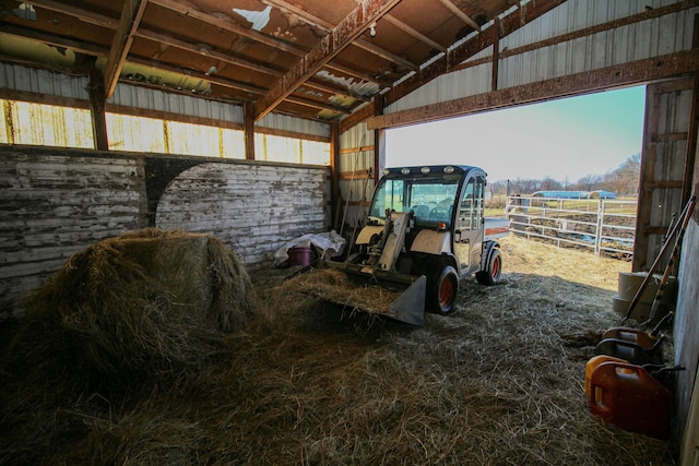 view of horse barn