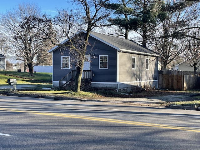 view of front of home