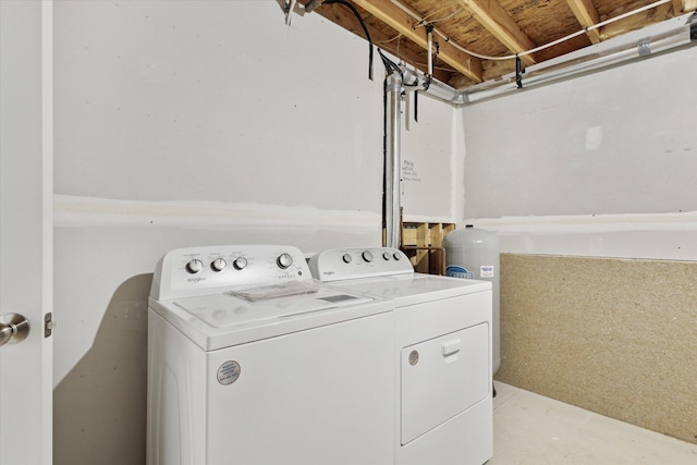 laundry area featuring washer and dryer