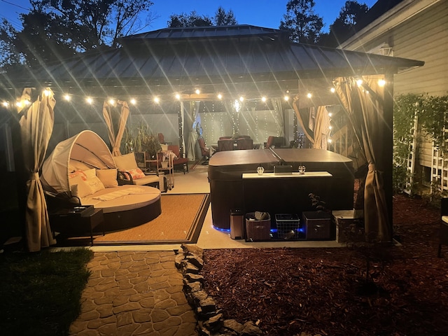 view of patio featuring an outdoor hangout area