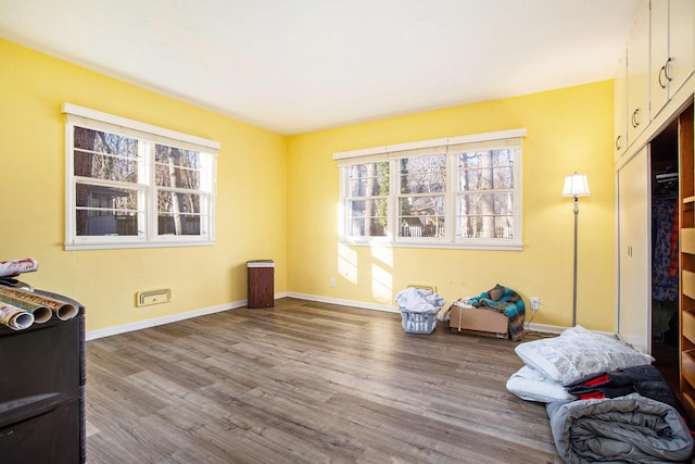 misc room featuring hardwood / wood-style flooring