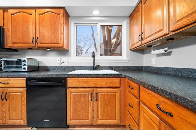 kitchen featuring dishwasher and sink