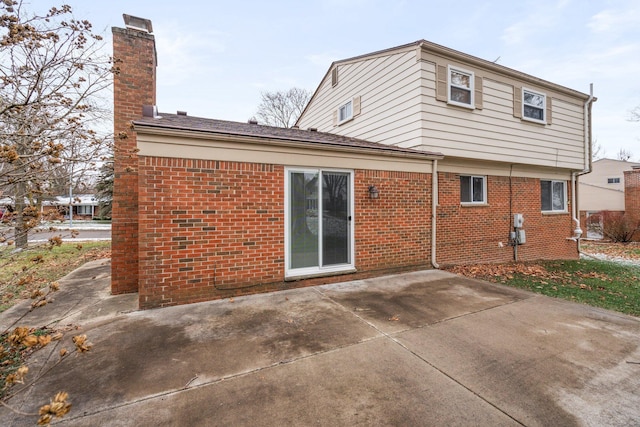 back of house featuring a patio