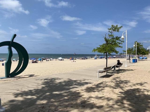 water view featuring a view of the beach