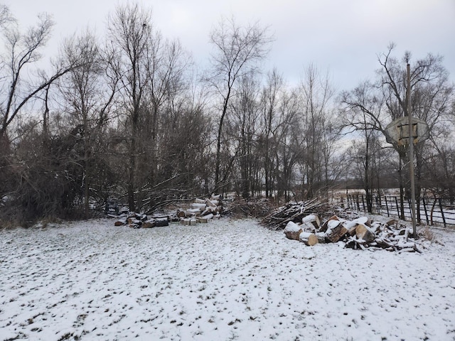 view of snowy landscape