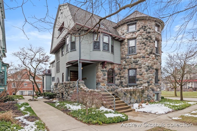 view of victorian house