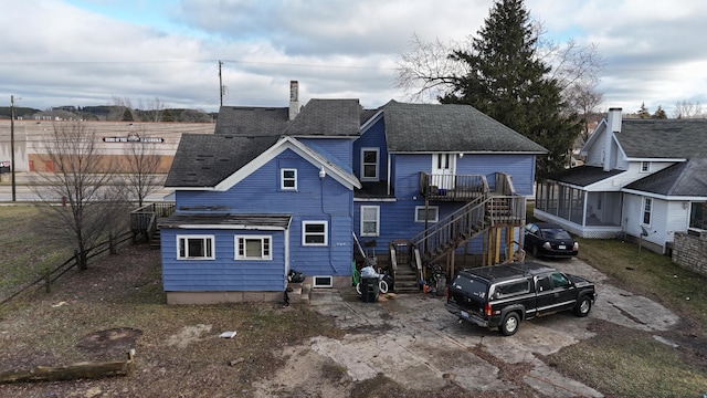 view of rear view of property