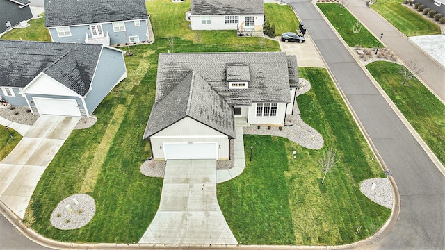 bird's eye view featuring a residential view