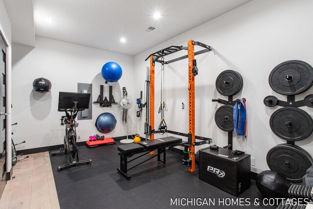 view of workout room