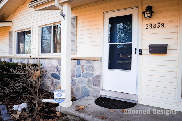 view of entrance to property