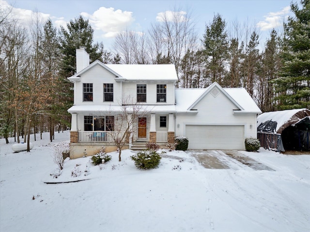 view of front of house featuring a garage