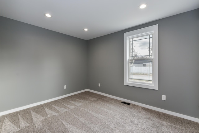 view of carpeted empty room