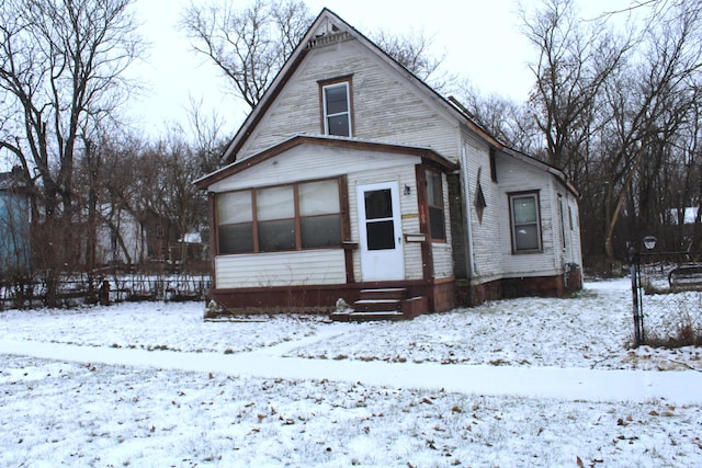 view of front of home