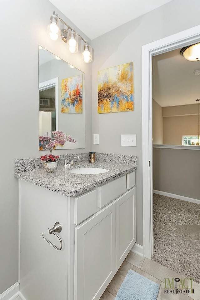 bathroom featuring vanity