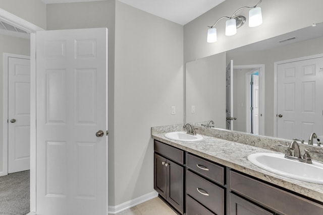 bathroom featuring vanity