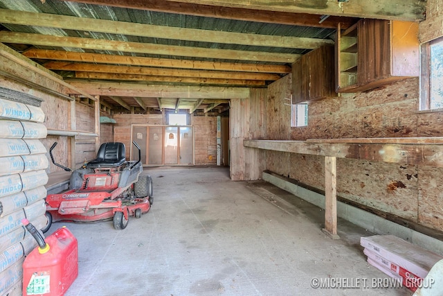 view of basement