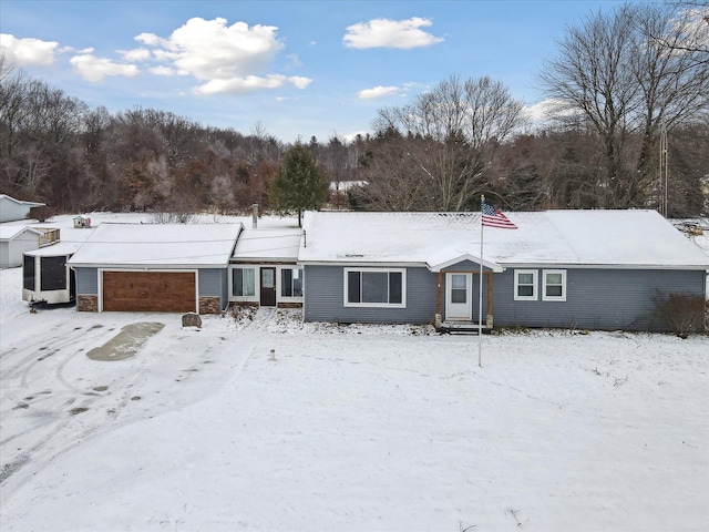 view of ranch-style home