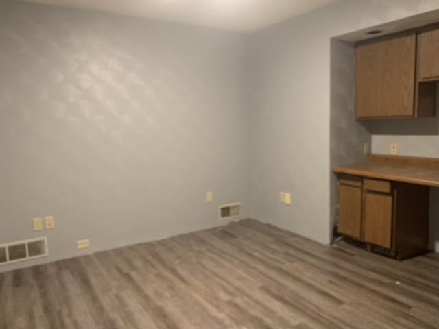 kitchen with wood-type flooring