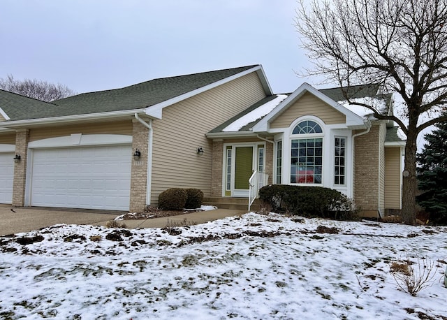 view of front of house featuring a garage