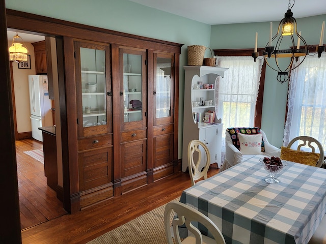 dining room featuring hardwood / wood-style floors