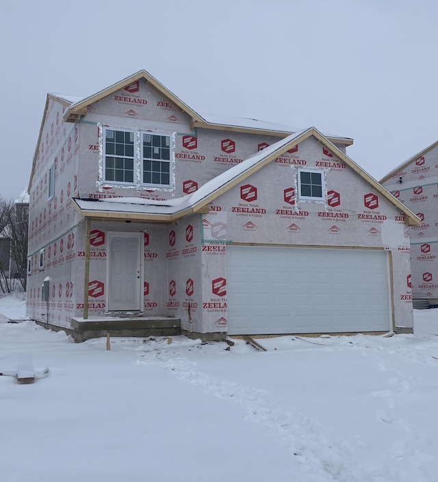 view of unfinished property