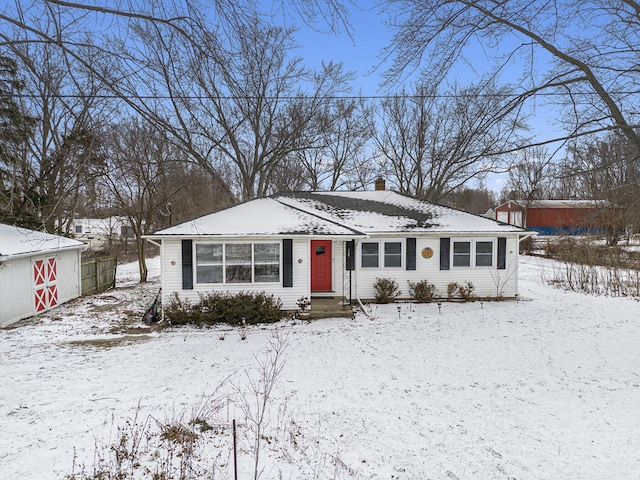 view of front of home