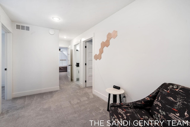 16500 Haven Woods Ct, West Olive, MI 49460 - hallway featuring carpet flooring and recessed lighting