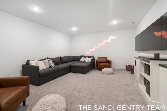 16500 Haven Woods Ct, West Olive, MI 49460 - living area with light colored carpet and recessed lighting
