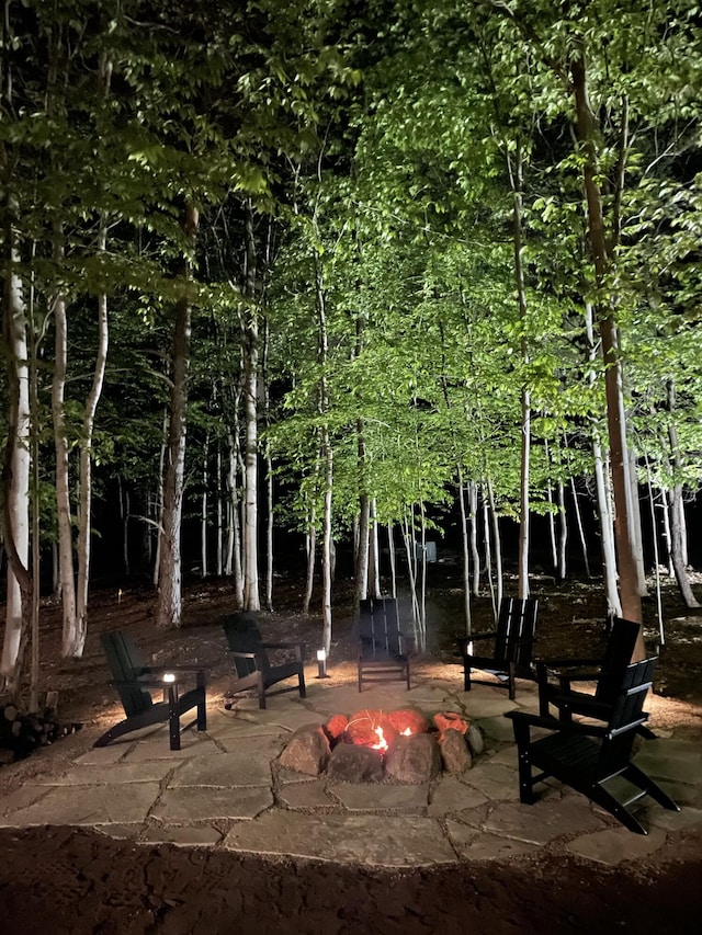 view of home's community featuring a patio area