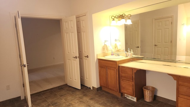 bathroom with vanity