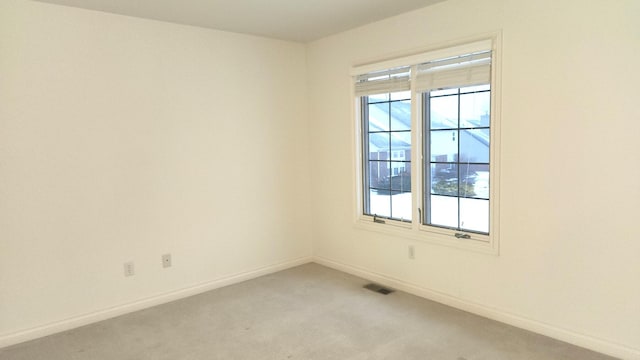 carpeted spare room with a wealth of natural light