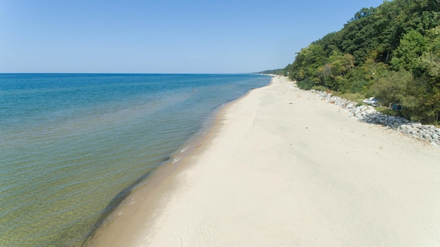 water view with a beach view