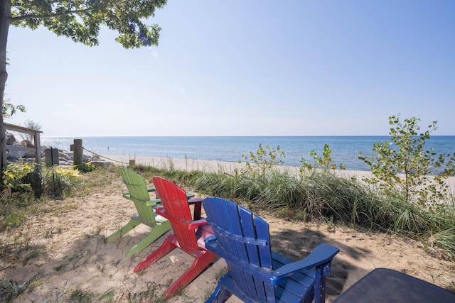 water view featuring a view of the beach