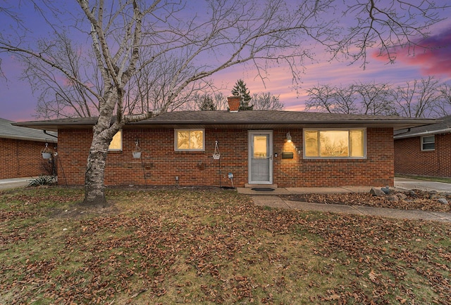 view of ranch-style home