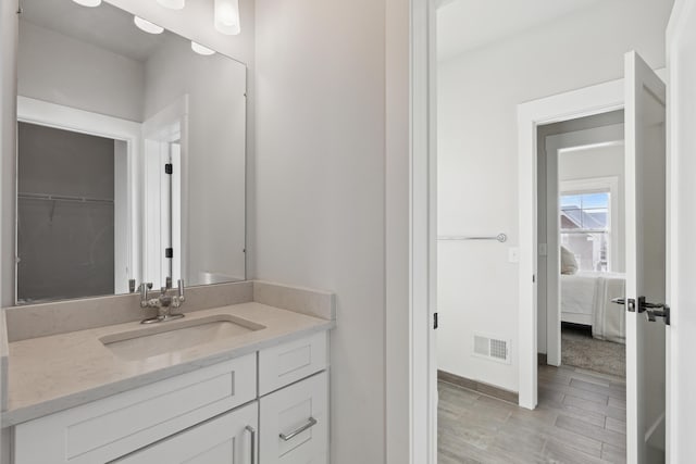 bathroom with vanity